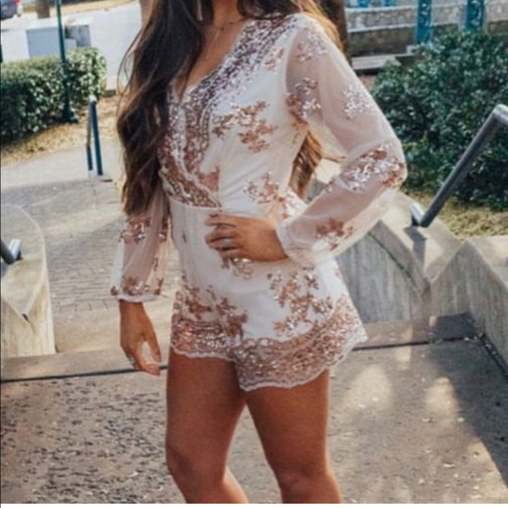 Sparkle romper from Luxe boutique